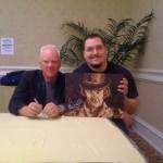 Chris Kuchta with Malcolm McDowell